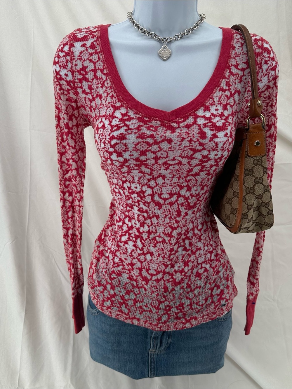 Kidcore Playground Prep Y2K Energie Hot Pink Floral Top